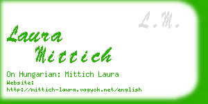 laura mittich business card